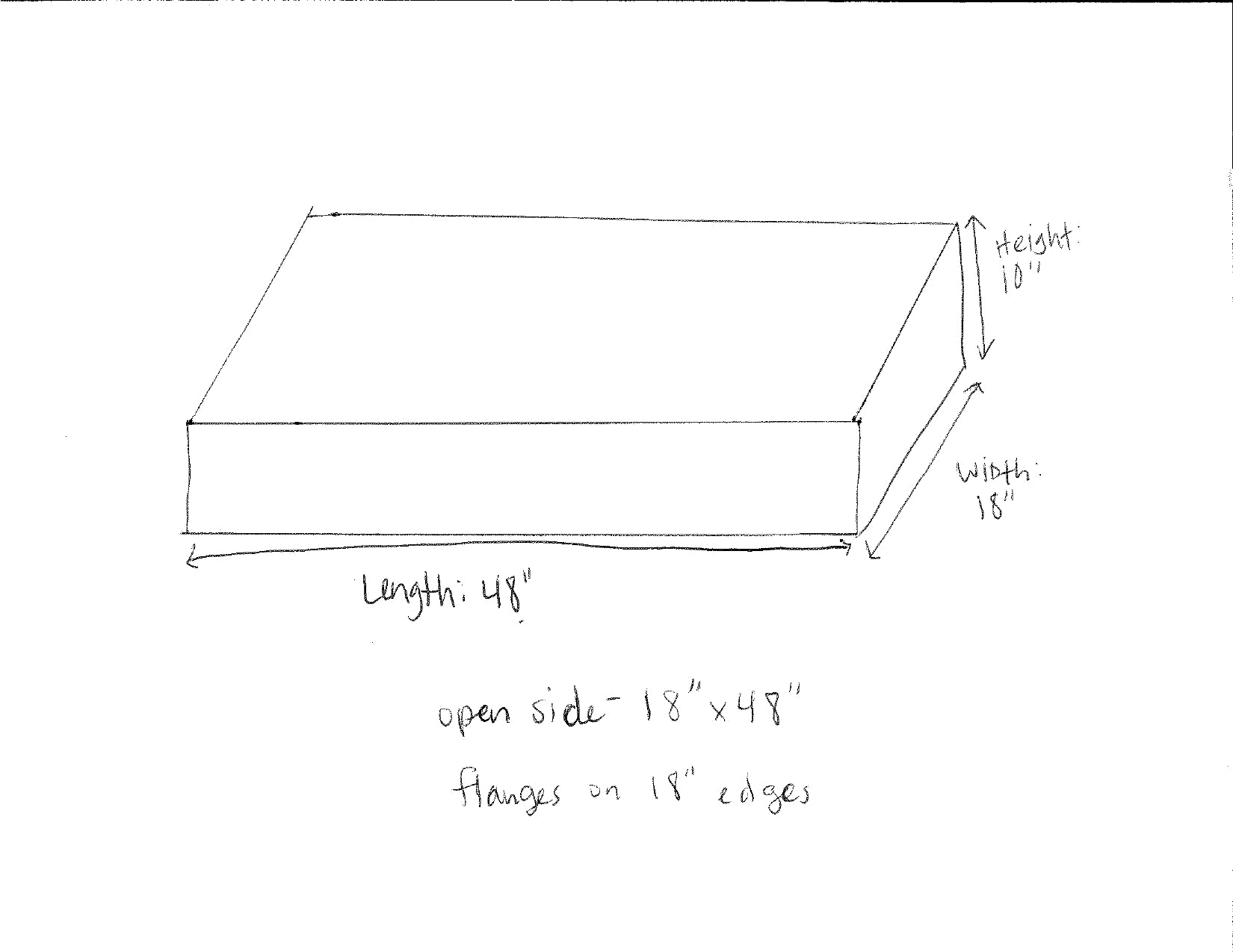 Custom Made Clear Acrylic Box With Mounting Flanges