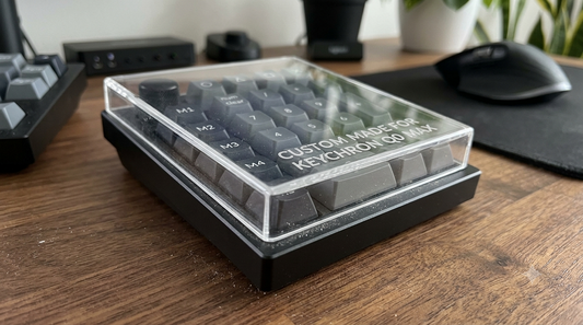 Custom Made Clear Acrylic Dust Cover For Keychron Q0 Max 