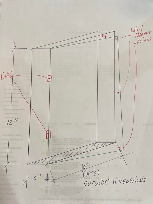 Custom Made Clear Acrylic Hinged Wall Case
