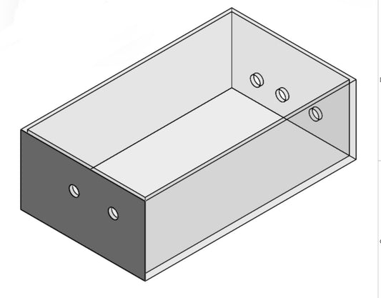 Custom Made Clear Acrylic Plexiglass Watertight Box