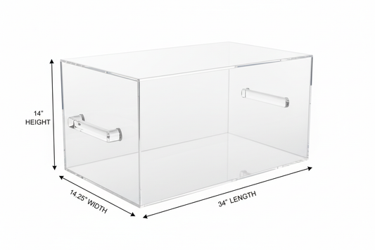 Custom Made Clear Acrylic Utility Cart Covers