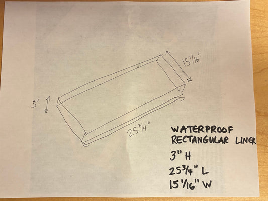 Custom Made Clear Acrylic Waterproof Acrylic Liner / Tray