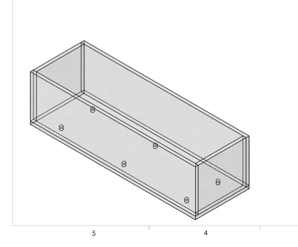 Custom Made Clear Polycarbonate Box With Holes