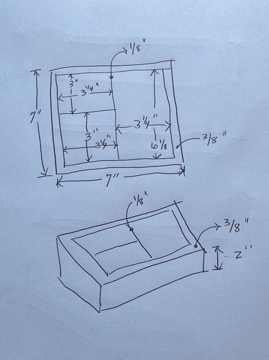 Custom Made Tiny Clear Acrylic Box