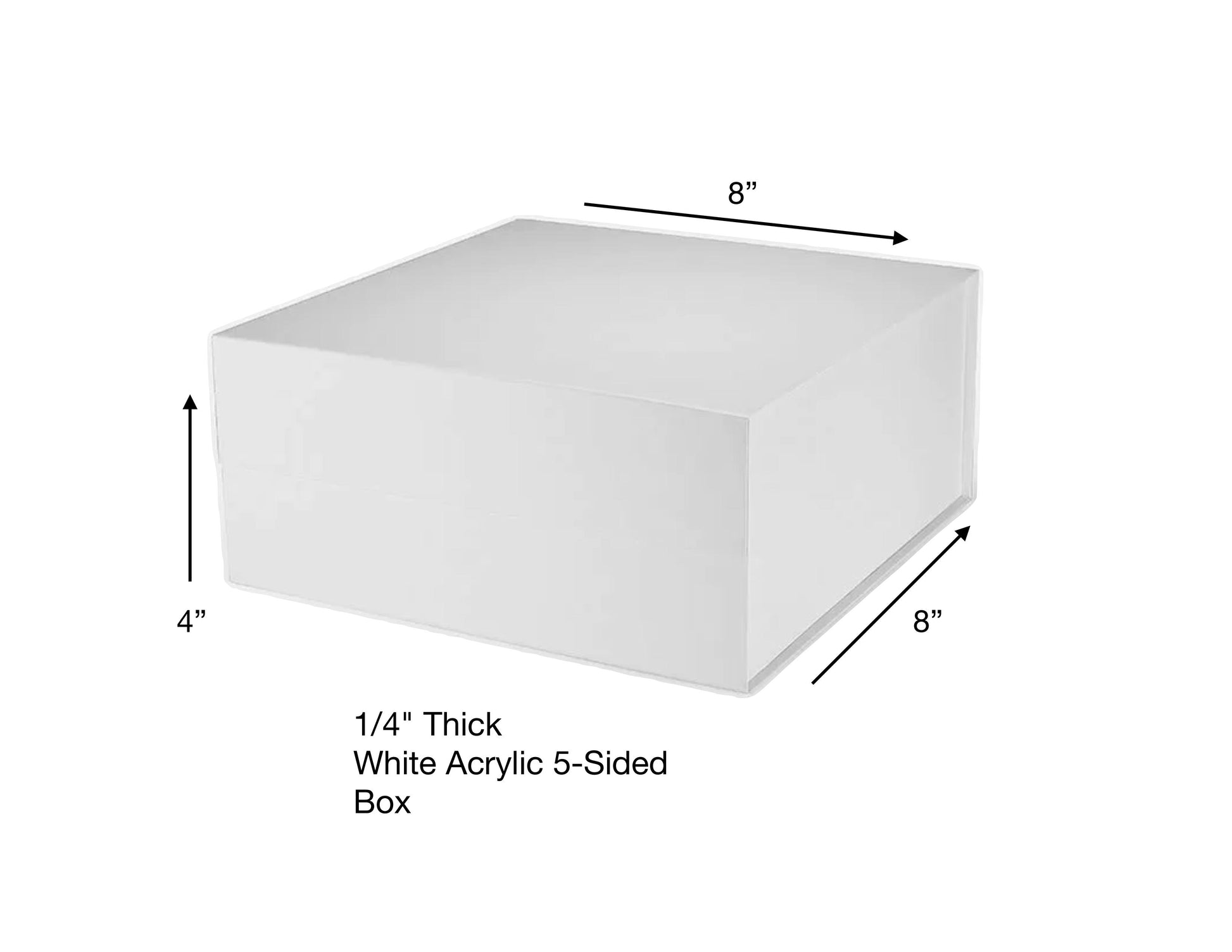 Pleximart can fabricate white acrylic plexiglass display cases 
