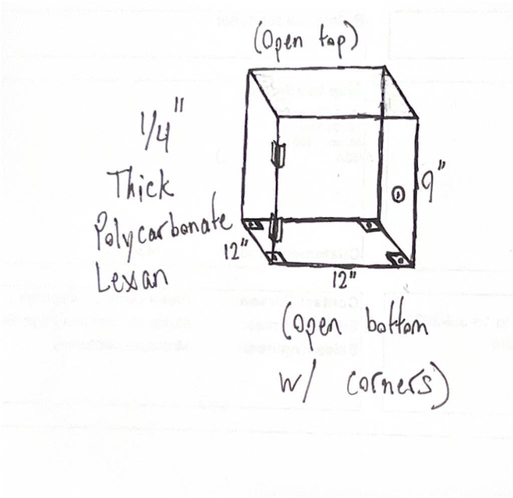 Custom Polycarbonate Lexan Encosure - Motor Cover 
