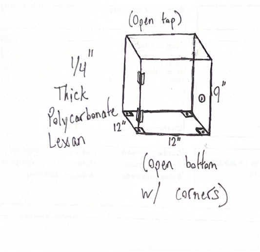 Custom Polycarbonate Lexan Encosure - Motor Cover 