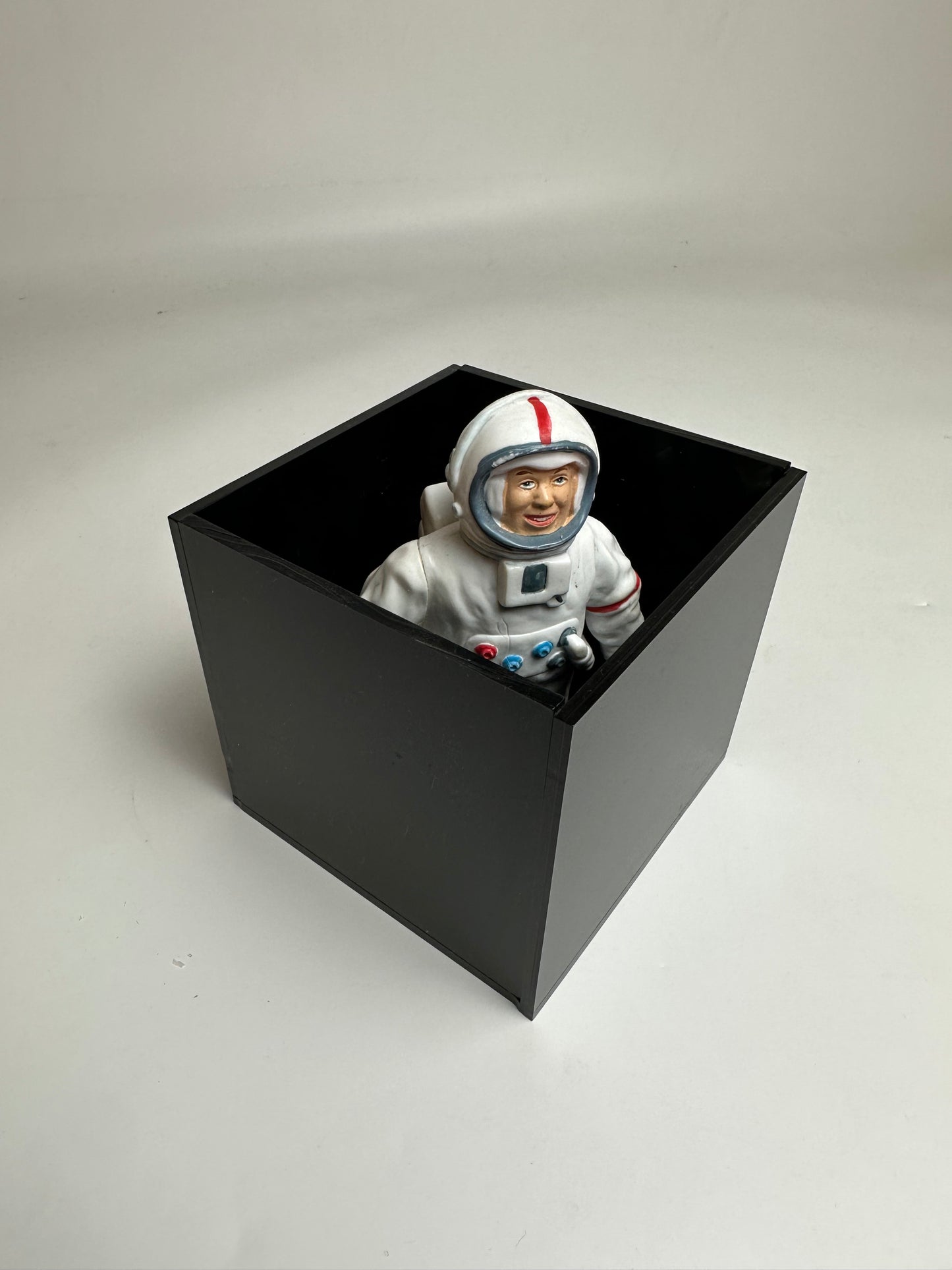 Custom Made 4 Sided Black Acrylic Box