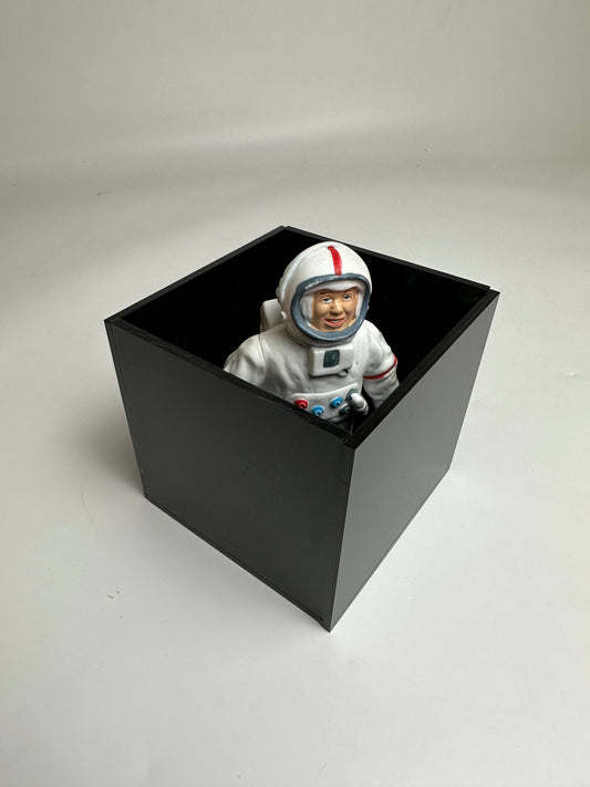 Custom Made 4 Sided Black Acrylic Box