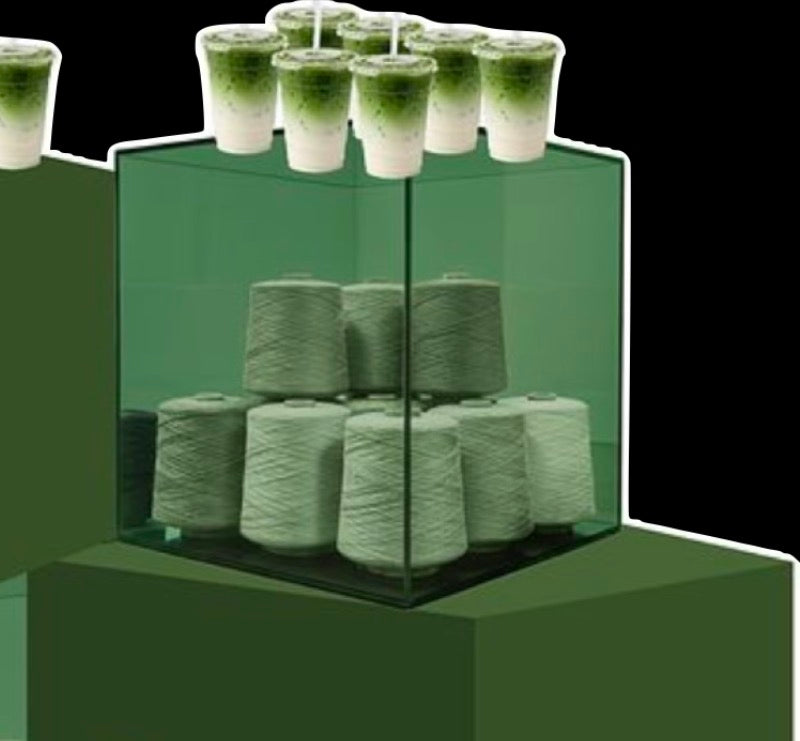 Custom Made Transparent Green 6 Sided Acrylic Display Boxes