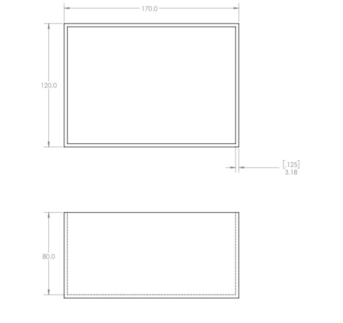 Custom Made Small Watertight Acrylic Tank