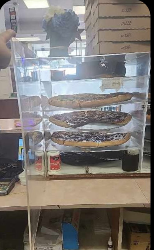 Custom Made Acrylic Pizza Slice Case