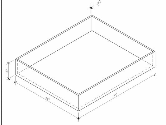 Custom Made Clear Acrylic Snack Boxes