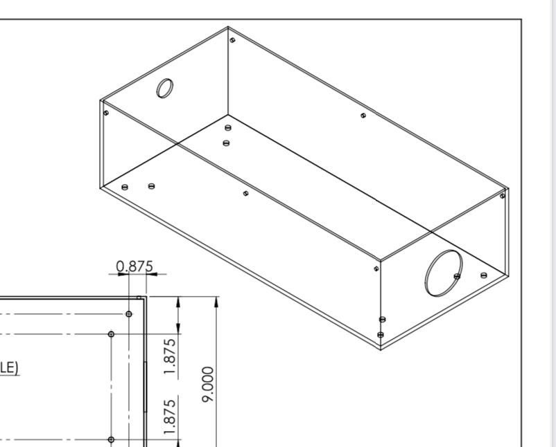 Custom made polycarbonate box per customer