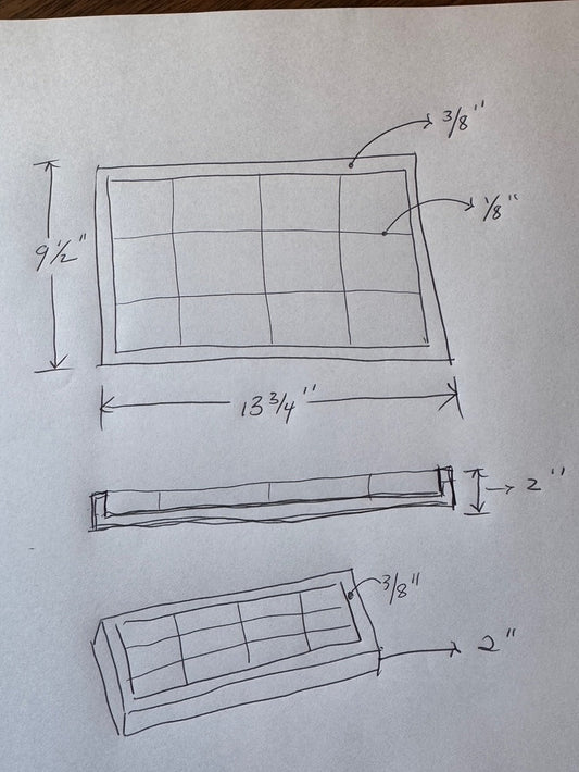 Full Size Custom Made Acrylic Box With Dividers