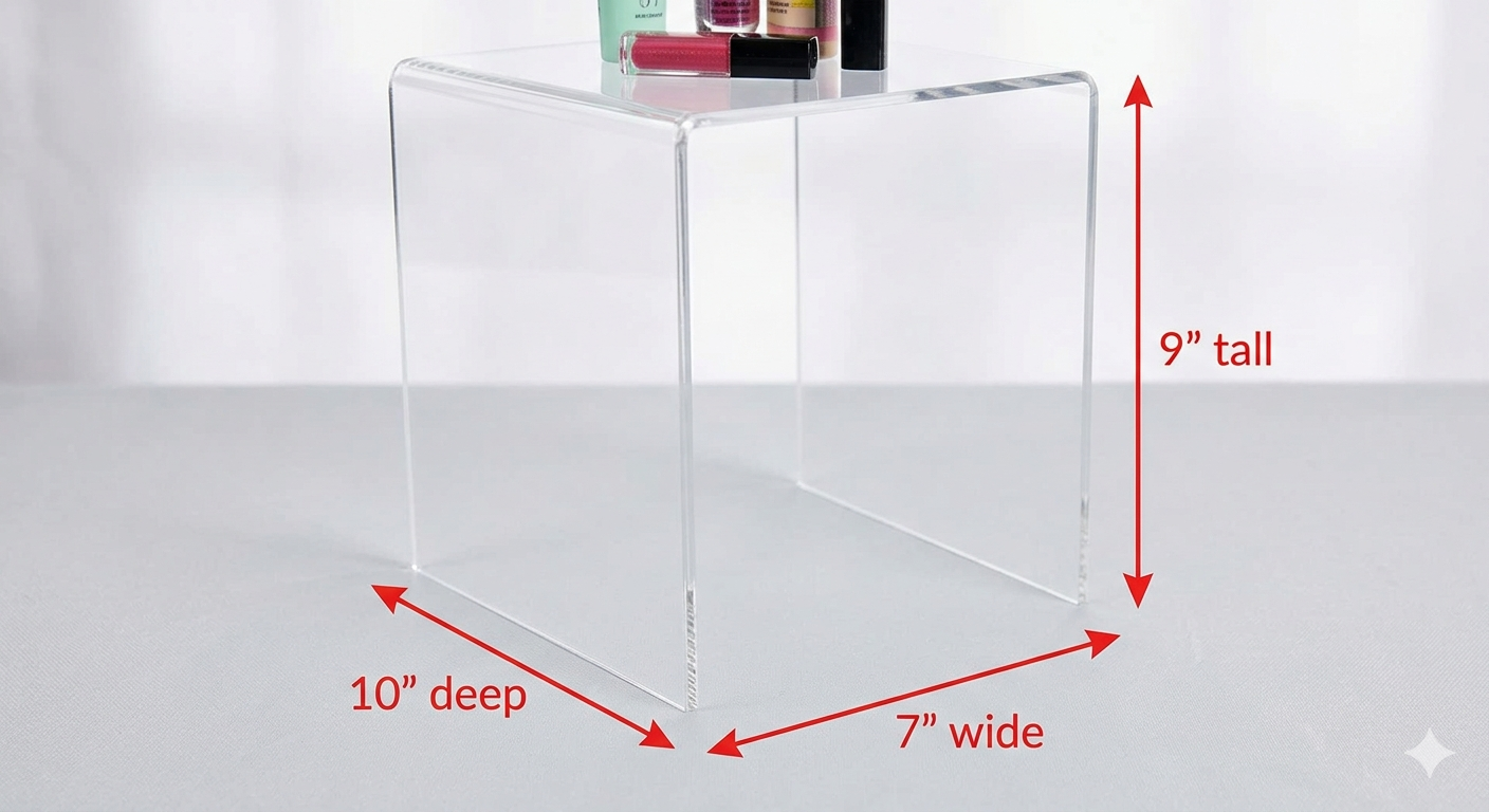 Custom Made Clear Acrylic Plexiglass Display Riser