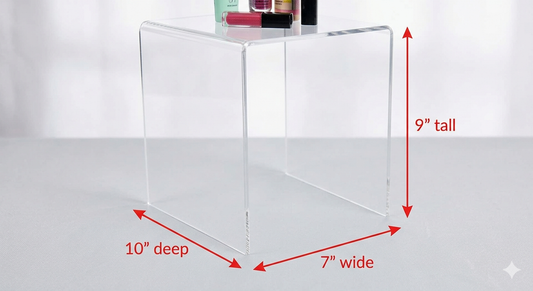 Custom Made Clear Acrylic Plexiglass Display Riser