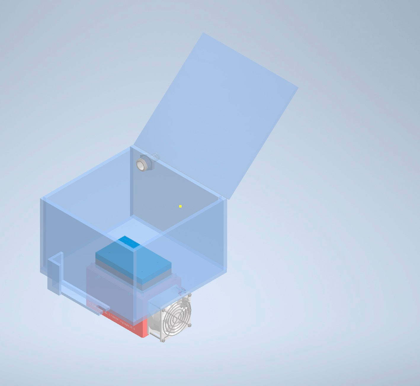 Custom Clear Acrylic Box With Hinged Top Lid / Laser Cut Outs