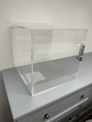 Custom Made Clear Acrylic Box With Electronic Lock Kit