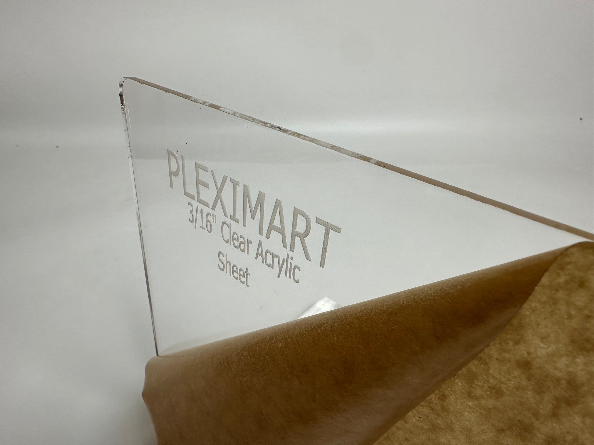 3/16" Thick Clear Acrylic Plexiglass Sheet - Cut To Size