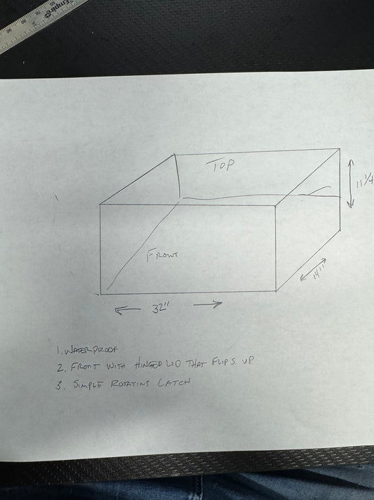 Custom Acrylic Waterproof Box With Hinged Lid That Flips Up
