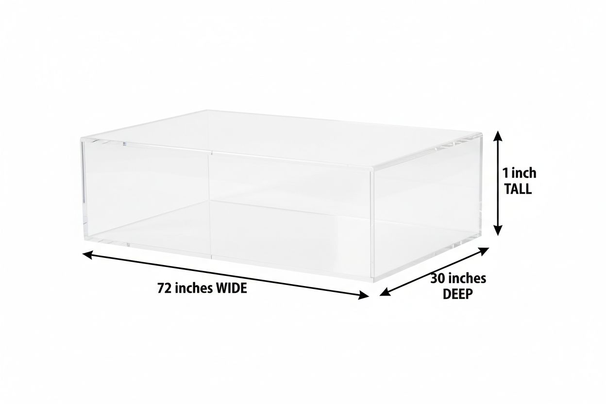 Custom Made Acrylic Plexiglass Trays 