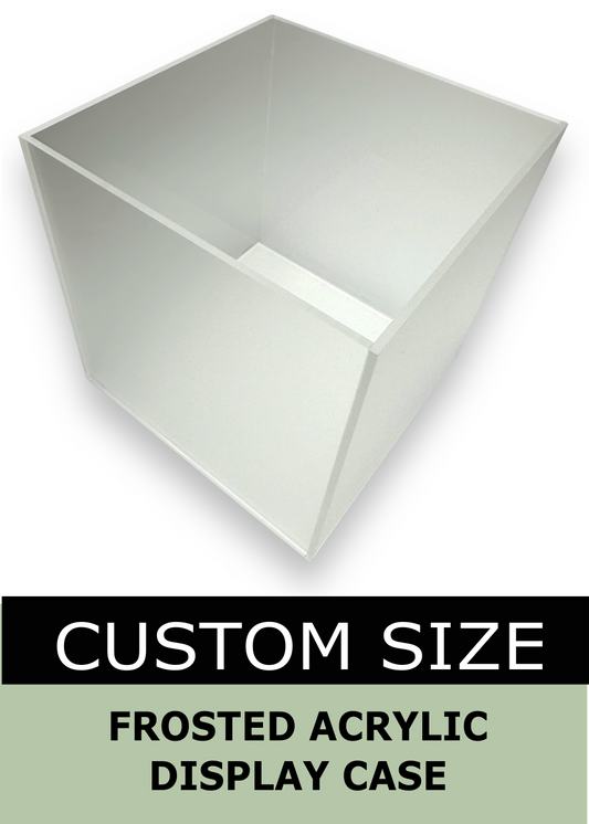 Frosted Acrylic Display Case, Box - Custom Size
