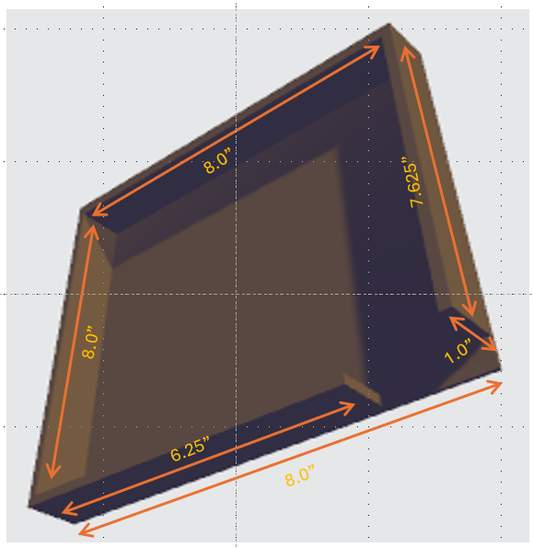 Custom Made Clear Acrylic Tray