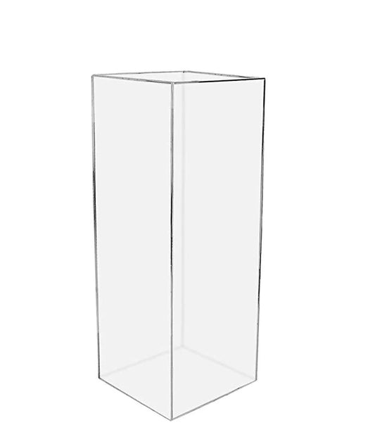 Custom Made Clear Tall Acrylic Pedestal