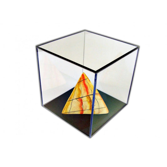 Custom Made Clear Acrylic Box With Base Museum Grade UV Filtering Cast Material