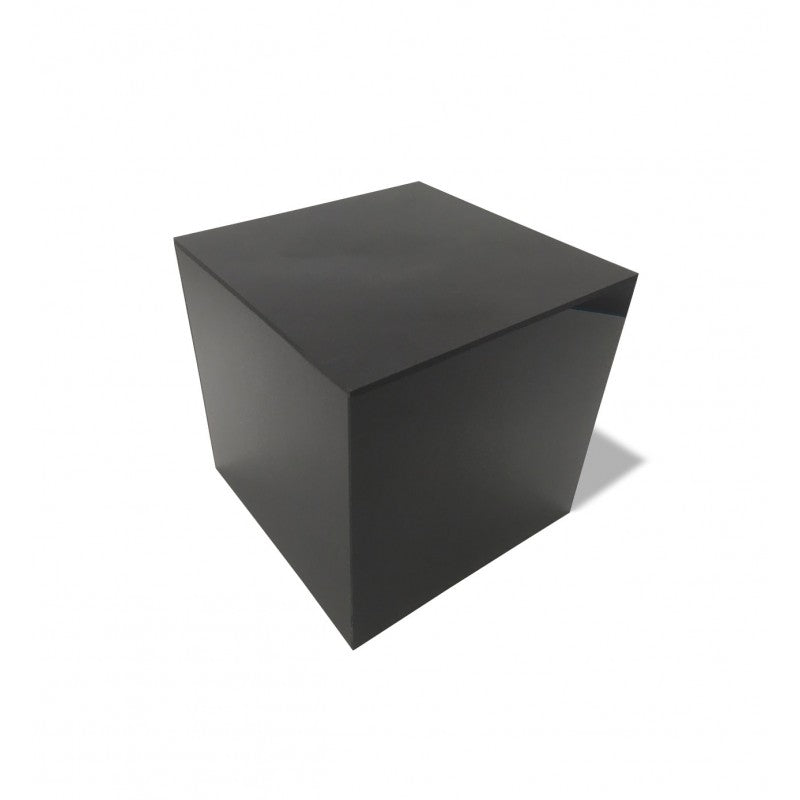 3/16" Thick Black Acrylic 5-Sided Box