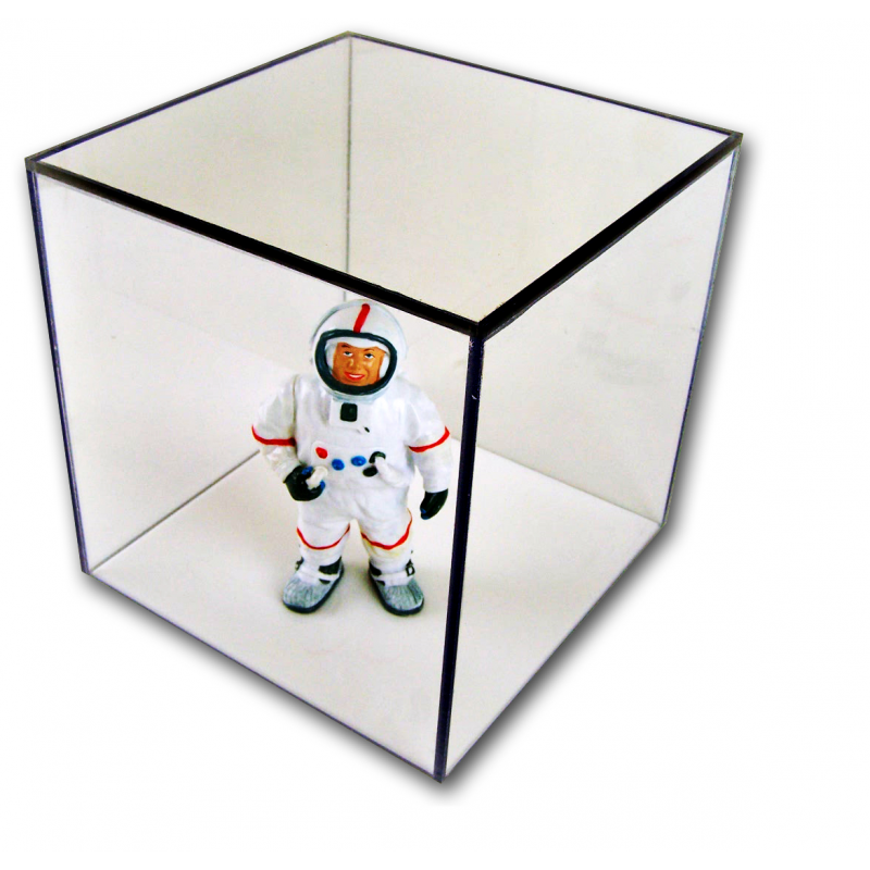3/16" Acrylic Display Boxes W/ White Bases