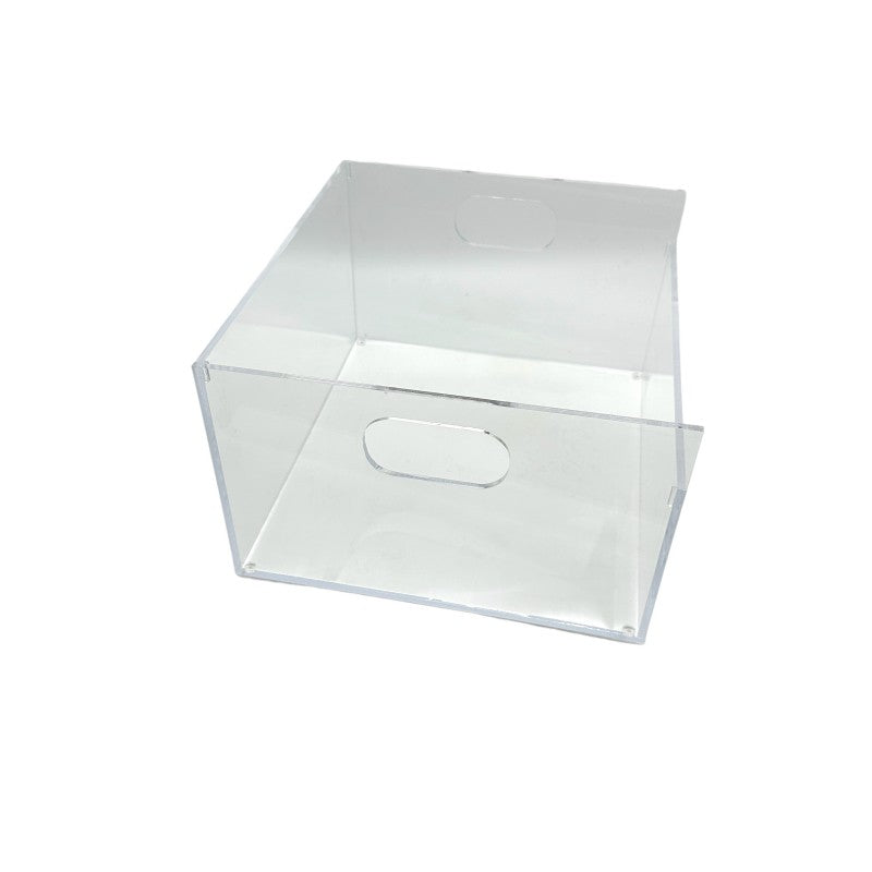 Custom Made Clear Acrylic Box With Laser Cut Handle